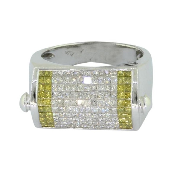 Avianne & Co Other - Men 14k 2.75 Ct Invisible Princess Cut diamondRing